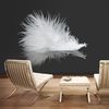 Papel Pintado 3d -  White Feather (350x270 Cm)