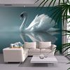 Papel Pintado 3d -  Cisne Blanco (350x270 Cm)