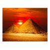 Papel Pintado 3d -  La Necrópolis De Giza Al Crepúsculo (200x154 Cm)