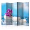 Biombo - Pink Orchid And White Zen Stones Ii [room Dividers]