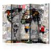 Biombo - Room Divider – World Map – Banksy (225x172 Cm)