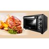 Horno Eléctrico Convección 28 Litros, Sobremesa, Temporizador, Ajuste Temperatura 6 Modos Calor Negro 1500w Mpm Mpe-28/t