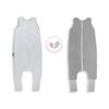 Saco De Dormir Con Pies Reversible T-s Jersey Algodón Melange Light-dark Grey