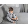 Saco De Dormir Con Pies Reversible T-s Jersey Algodón Melange Light-dark Grey