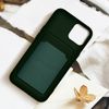 Carcasa Iphone 12 / 12 Pro Silicona Flexible Tarjetero Forcell Verde