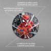 Reloj De Pared Brillo Spiderman 001 Marvel Negro