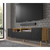 Mesa Tv Luxi 195x42x56 Crema & Negro