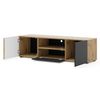 Mesa Tv Auris 150x42x42 Crema & Negro