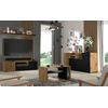 Mesa Tv Auris 150x42x42 Crema & Negro