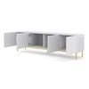 Mesa Tv Ravennab 200x42x58 Blanco & Crema