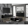 Mesa Tv Ravennac 200x42x58 Negro & Dorado