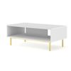 Mesa De Centro Ravennab 90x60x45 Blanco & Crema