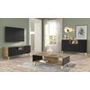 Mesa Tv Ravenna Pb Rtv150 2d1s 150x42x56 Crema & Negro & Dorado