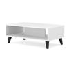 Mesa De Centro Ravenna Pb 90x60x43 Blanco & Negro