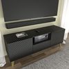 Mesa Tv Ravenna Pc Rtv150 2d1s 150x42x56 Negro & Dorado