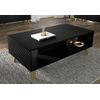 Mesa Baja Ravenna Pc 90x60x43 Negro & Dorado