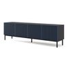 Mesa Tv Ravennaf 200x42x58 Negro & Azul Rey