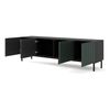 Mesa Tv Ravennaf 200x42x58 Negro & Verde & Dorado