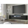 Mesa Tv Ravenna Bck Rtv200 2d2s 200x42x58 Negro & Dorado