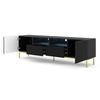 Mesa De Tv Ravenna Cck Rtv200 2d2 200x42x58 Negro & Dorado