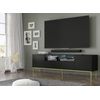 Mesa De Tv Ravenna Cck Rtv200 2d2 200x42x58 Negro & Dorado