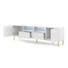 Mesa Tv Ravenna Bck Rtv200 2d2s 200x42x58 Blanco & Crema