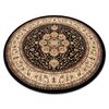 Alfombra Royal Adr Circulo Modelo 521 Negro  Circulo 150 Cm