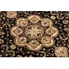 Alfombra Royal Adr Circulo Modelo 521 Negro  Circulo 150 Cm