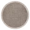 Alfombra De Cuerda Sisal Floorlux Circulo 20401 Marco Gris Pardo / Cha Circulo 160 Cm