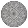 Alfombra De Cuerda Sisal Loft 21193 Circulo Boho Marfil/plateado/gris Circulo 160 Cm