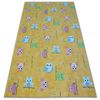 Alfombra Infantil Owls Búhos Buhitos Amarillo  100x150 Cm