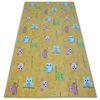 Alfombra Infantil Owls Búhos Buhitos Amarillo  400x600 Cm