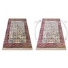 Alfombra Windsor 22993 Ornamento, Vintage, Franja Marfil / Rojo 120x170 Cm