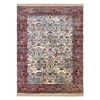 Alfombra Windsor 22993 Ornamento, Vintage, Franja Marfil / Rojo 120x170 Cm