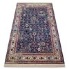 Alfombra Windsor 22993 Ornamento, Vintage, Franja Azul Oscuro / Marfil 120x170 Cm