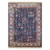 Alfombra Windsor 22993 Ornamento, Vintage, Franja Azul Oscuro / Marfil 120x170 Cm