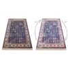 Alfombra Windsor 22993 Ornamento, Vintage, Franja Azul Oscuro / Marfil 60x100 Cm