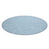 Alfombra De Cuerda Sisal Loft 21198 Circulo Boho Marfil/plateado/azul Circulo 160 Cm