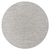 Alfombra De Cuerda Sisal Loft 21198 Circulo Boho Marfil/plateado/taupe Circulo 160 Cm