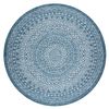 Alfombra De Cuerda Sisal Loft 21207 Rosetón Circulo Boho Marfil/plate Circulo 160 Cm