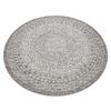 Alfombra De Cuerda Sisal Loft 21207 Rosetón Circulo Boho Marfil/plate Circulo 160 Cm