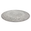 Alfombra De Cuerda Sisal Loft 21207 Rosetón Circulo Boho Marfil/plate Circulo 160 Cm