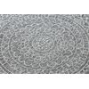 Alfombra De Cuerda Sisal Loft 21207 Rosetón Circulo Boho Marfil/plate Circulo 160 Cm