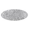 Alfombra Mefe Moderna Circulo 6185 Árbol Madera - Structural Dos Nive Circulo 100 Cm