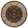 Alfombra Royal Adr Circulo Modelo 1745 Negro  Circulo 150 Cm