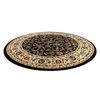 Alfombra Royal Adr Circulo Modelo 1745 Negro  Circulo 150 Cm