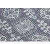 Alfombra Sisal Sion Marco, Ornamento, Vintage 2832 Tejido Plano Azul / 120x170 Cm