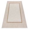 Alfombra Sisal Sion Marco 21782 Tejido Plano Ecru / Beige 180x270 Cm