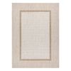 Alfombra Sisal Sion Marco 21782 Tejido Plano Ecru / Beige 180x270 Cm