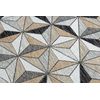 Alfombra Sisal Cooper Mosaico, Triangulos 22222 Crudo / Negro 180x270 Cm